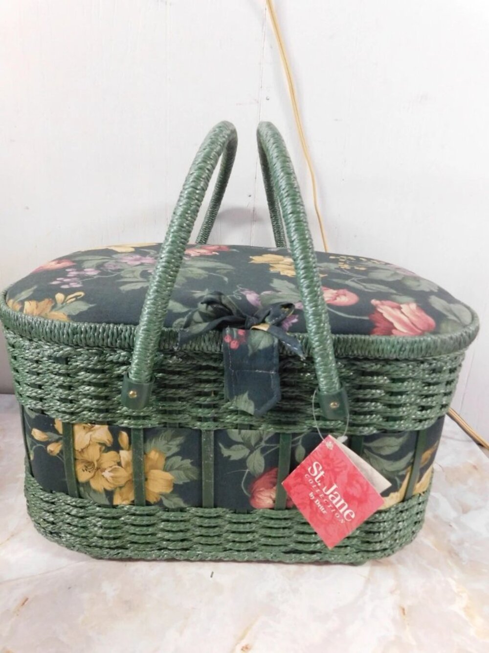 * PRYM-DRITZ St Jane Collection Sewing Basket Large Oval * New with Tag